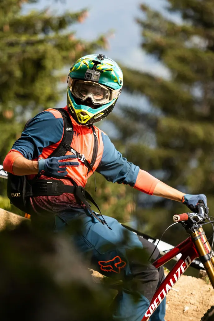 Cycliste en VTT